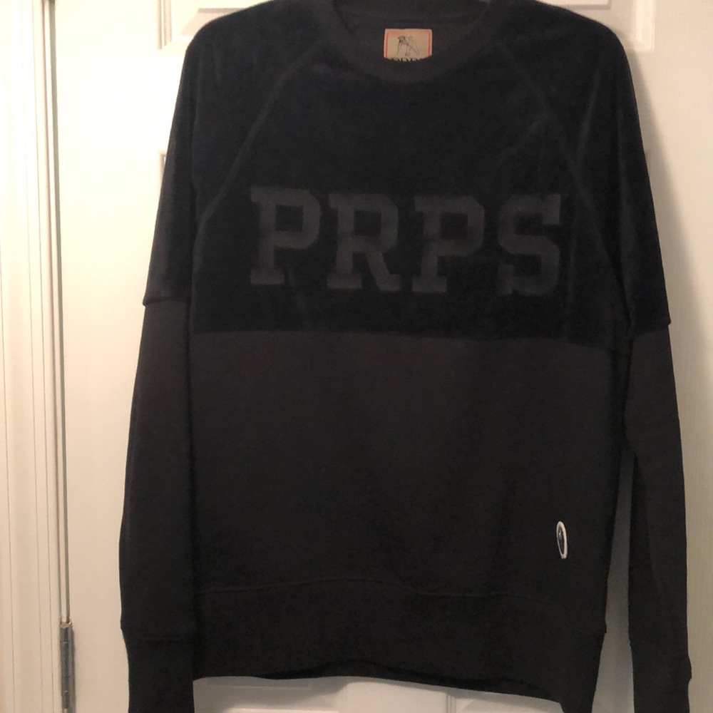 PRPS Black Suede Sweater
